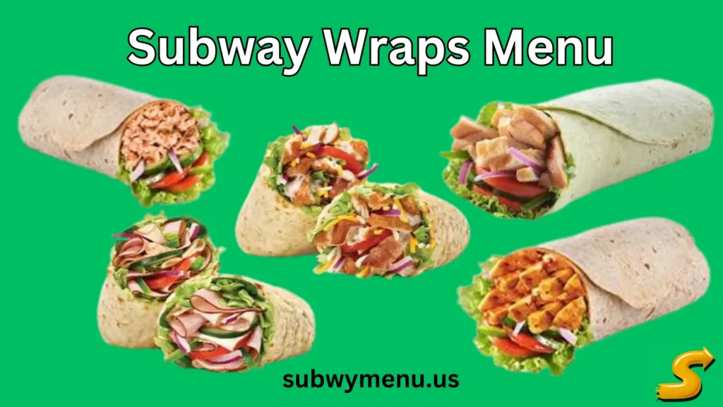 Subway Wraps Menu